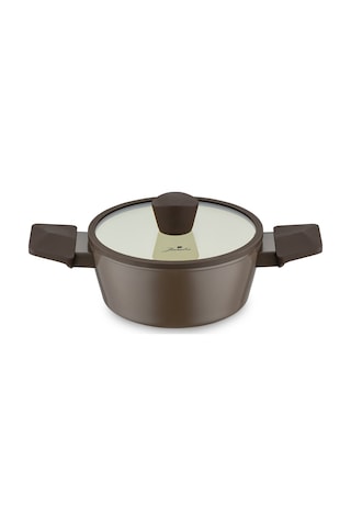 Jumbo Swiss Crystal Brown 7 Parça İndüksiyon Tabanlı Tencere Seti Kahverengi