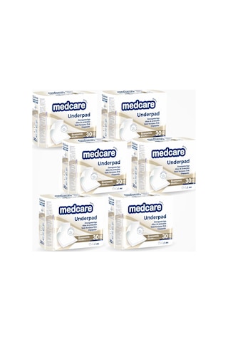 Medcare Yatak Koruyucu 60cm X 90cm - 30lu Paket X 6 Paket 180 Adet