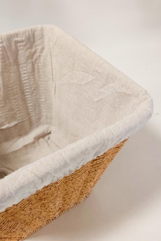 Digithome 2'li Kare Rattan Hasır Patates Soğan Sarımsak Meyve Sepeti Düzenleyici Organizer -9t01 Kahverengi