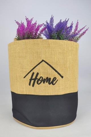 Digithome Hasır Çok Amaçlı Düzenleyici Organizer Yuvarlak Saksılık Siyah - Cly-j1023