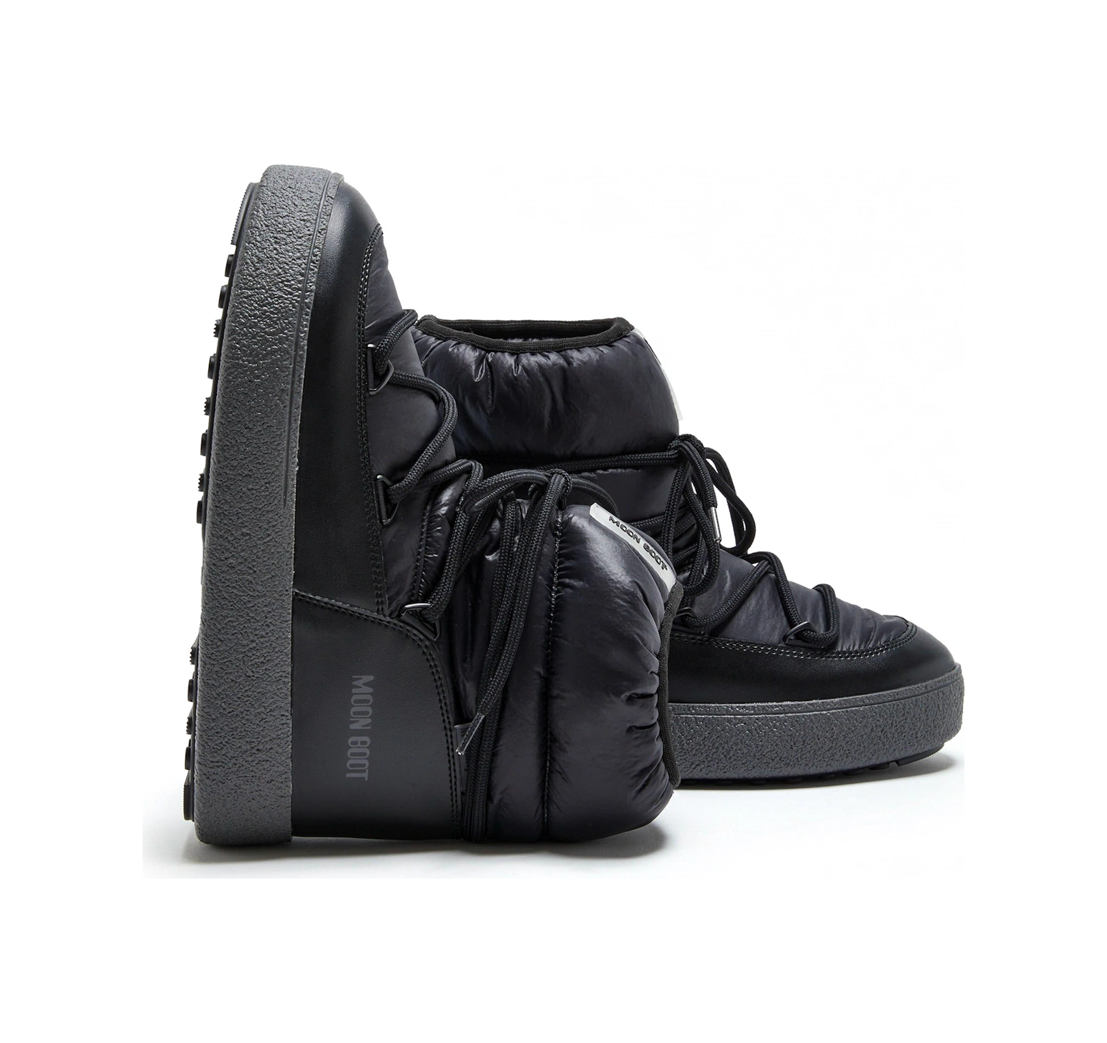 N001 Black Bot Kar Kadın 80d2450080-n001 Moon Boot Ltrack Low Nylon Wp Black Siyah
