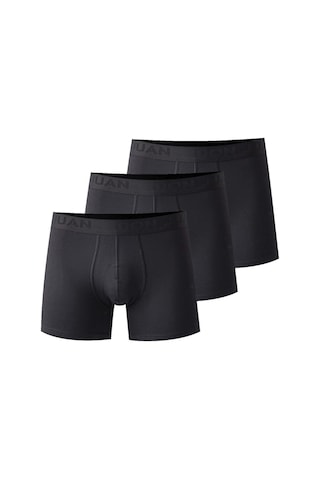 Josejuan 3'Lü Erkek Boxer Koton Likralı Bel Yazılı Lastik 1011-3'Lü Siyah
