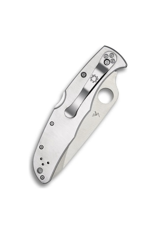 Spyderco Endura 4 Stainless Combinationedge Çakı Gümüş