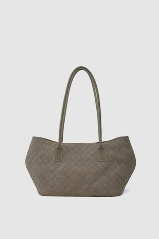 Shule Bags Veneta Süet Shopper Omuz Çantası Vizon Vizon