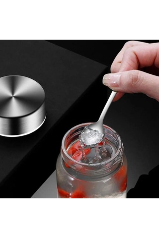 Yunboo 5 Adet 304 Paslanmaz Çelik Mini Kahve/çay Kaşığı Seti - Dayanıklı Ve Şık Tasarım Gümüş