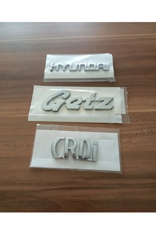 Hyundai Getz Crdi Bagaj Yazısı 3'lü Takım