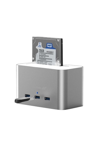 Codegen Alüminyum Usb3.0 3.5"-2.5" Hdd Sata 3 Port Usb Hub Dock