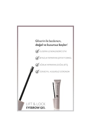 Lift & Lock Eyebrow Gel Şeffaf Kaş Sabitleyici Jel