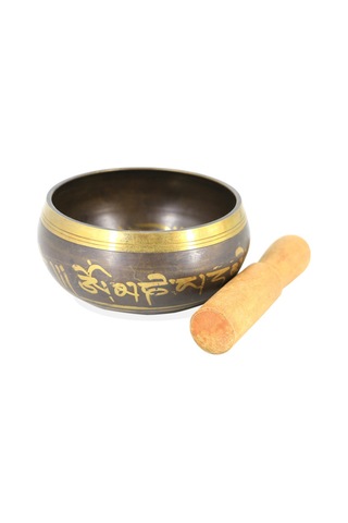 Vkemall El Yapımı Buda Tibet Vurulmuş Kase Ritüel Müzik Terapisi Bakır Çan Tib-altın-26