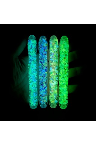 Mufunye 5d Dıy El Sanatı Parlak Işıklı El Kalemi - Yeşil Gece Parlaklıklı Reçine Materyal 6'lı Uçlu Taş Takım Aracı