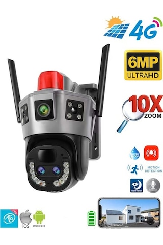 O-kam 6010 Wifi Solar 10x Optik Zoom Kamera