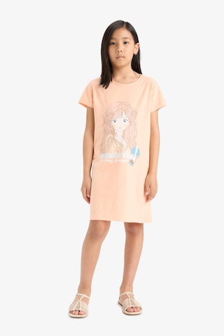 Defacto Kız Çocuk Kısa Kollu Elbise E0657a825smog200 Turuncu