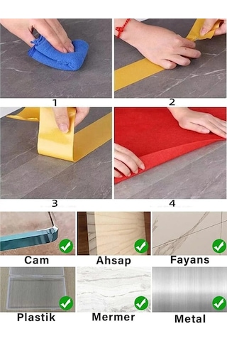 Halı Kaydırmaz Bant Halı Kilim Sabitleme Ve Yapıştırma Bandı Çift Taraflı Bant 5 M