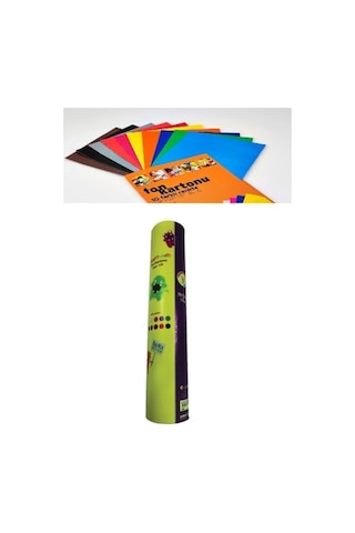 50x70 10 Renk Fon Kartonu 120 G