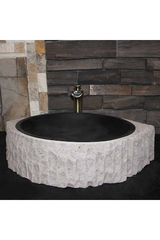 Bazalt Dışı Patlatma Üçgen Kenar Lavabo