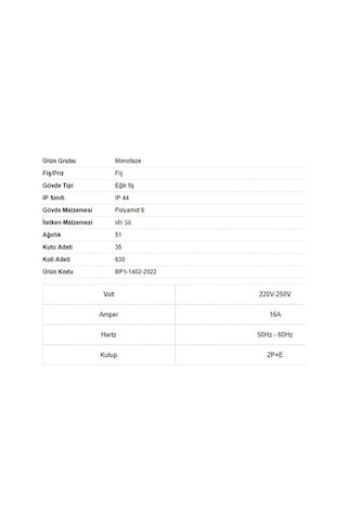 Bemis Kauçuk Duvar Prizi Bk1-1402-3511