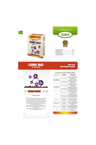 Gmt Combi Max 1 Kg Mikro Bitki Besin Maddeleri Karışımı