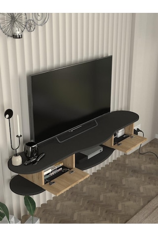 Perk Tv Stand Antrasit - Sepet 150 Cm Diğer