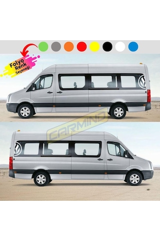 Volkswagen Yarım Logo Yan Cam Sticker (2 Adet)