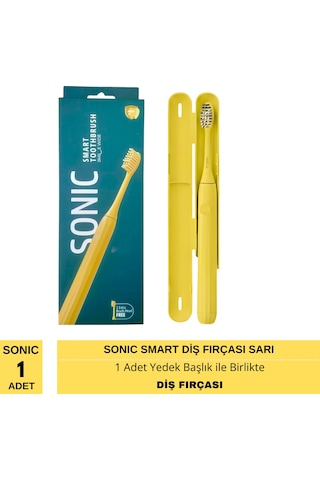 Sonic Smart Diş Fırçası Ve 1 Adet Yedek Başlık Sarı