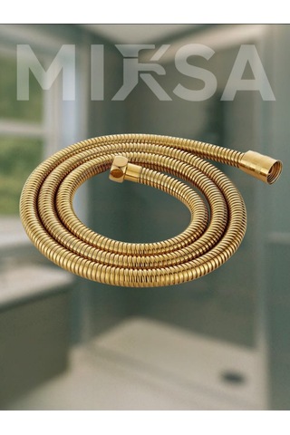 Gold Duş Hortumu 1.5 Metre Tüm Batarya Ve Duş Başlıklarına Uyumlu Altın