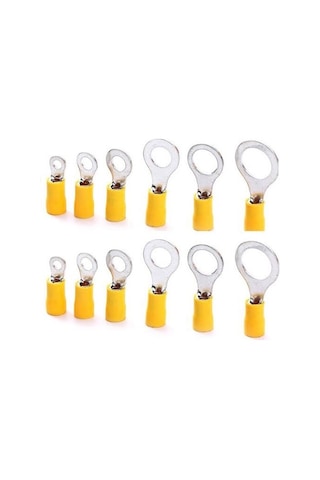 (50/100 Adet) Maasco Yuvarlak Tip Kablo Ucu Terminal Pabuc 0.5-6