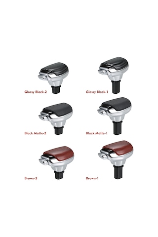 Ranyeek Renault İçin Mat Siyah Otomatik Vites Çubuğu Kısa Tipi Pu+plastik Vites Düğmesi Siyah