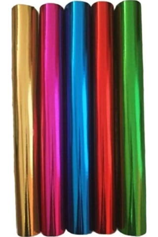 Aynalı Metalik Metalize Fon Kartonu 50x70cm 5 Adet 5 Farklı Renk