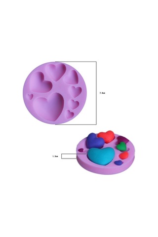 2 Adet Dıy Pişirme Kek Kalıp Rastgele Renk Teslimat, Size:love Pattern Shape Diğer