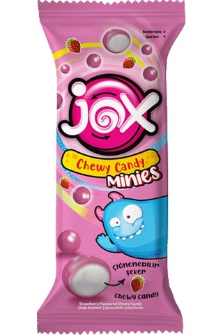 Jox Minies Çilek Aromalı Çiğnenebilir Draje Şekerleme 24 x 10 G