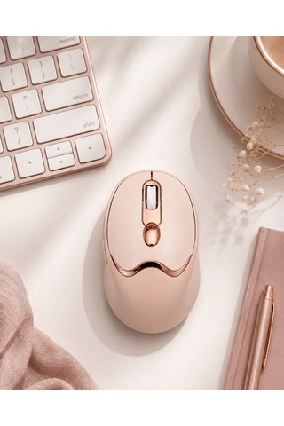 Hubrendy Bluetooth Ve 2.4g Destekli Sessiz Kablosuz Mouse Şarjlı Tasarım