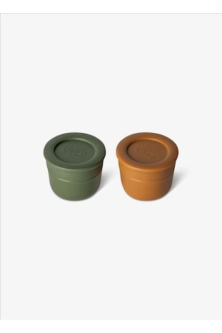 Citron Mini Sos Kapları 2'li Set - Caramel / Green 1286876