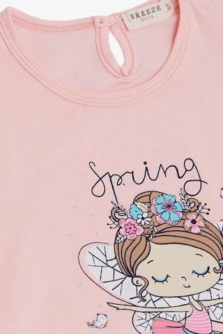 Breeze Kız Çocuk Tişört Bahar Temalı Balerin Kız Baskılı 1.5-5 Yaş, Pembe-pembe Pembe