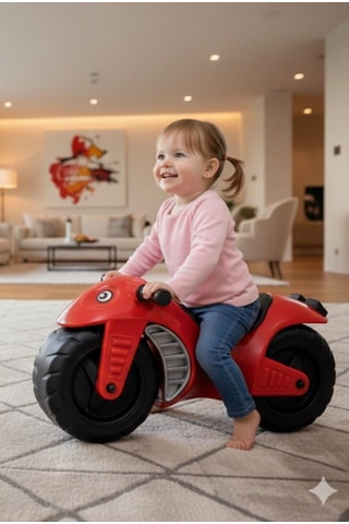 Tommybaby İlk Arabam Oyuncak İlk Motorum 1-3 Yaş Akülü Değildir Kırmızı
