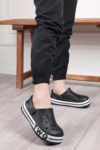 Siyah Eva Hafif Unisex Sabo Terlik Twg-216 G Siyah