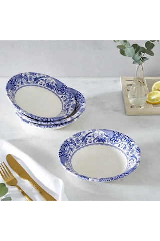Spode Blue Italian, Brocato - Cereal Bowl 20 Cm Kase Mavi