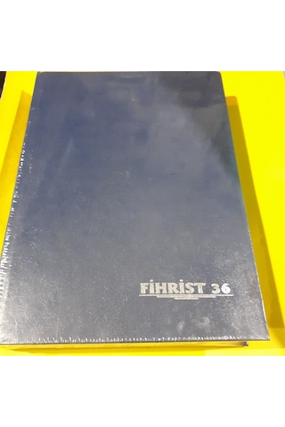 Fihrist 20 CM x 28 CM Ebat 16 Harf Bölümlü 36'lı Toplam 576 Yp