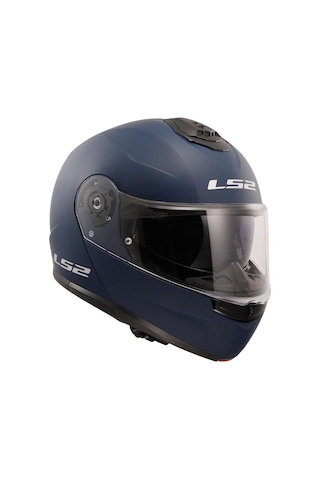 Ls2 Strobe 2 Çene Açılır Motosiklet Kaskı Mat Mavi