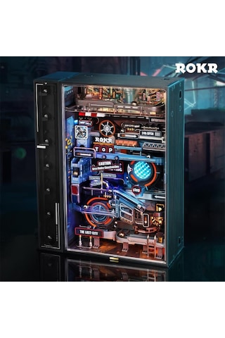 Rokr Mr01s The Last City Marble Run Dıy Mechanical 3d Puzzle Maket Model Seti 3d Model Kit Detaylı Dekoratif Hobi Seti Hareketli Ve Işıklı