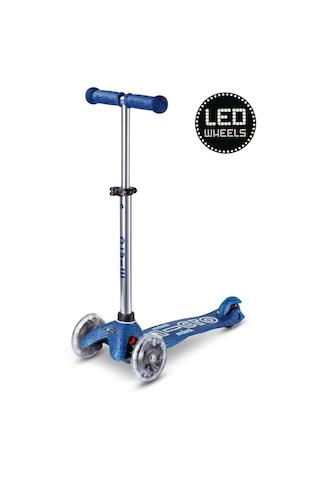 Micro Mini Micro 3 Tekerlekli Scooter Deluxe Galaxy Glitter Led Navy
