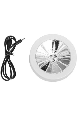 Suntek Işıklı Coaster Kokteyl Şişe Tabanı İçecekler Ev Usb Beyaz