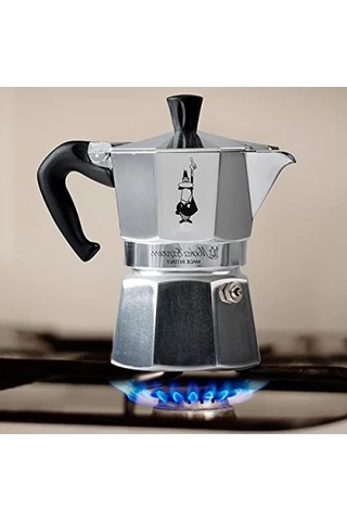 3 Fincan Kapasiteli Ocak Üstü Espresso Pişirici - Alüminyum, Gümüş Renk