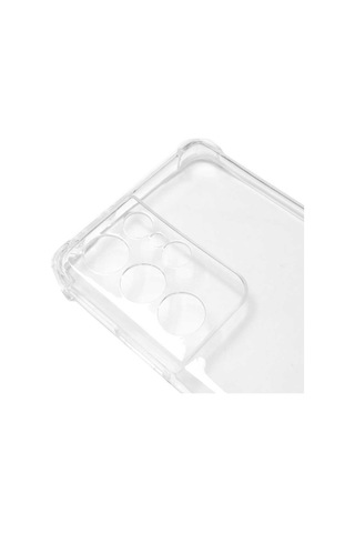 Mobilteam Galaxy Uyumlu S21 Ultra Kılıf Kamera Korumalı Nitro Anti Shock Silikon - Renksiz Renksiz