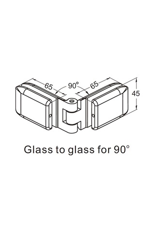 Thr-2203-snbr Thoor Quinn Cam Kapı Menteşesi Camdan Cama