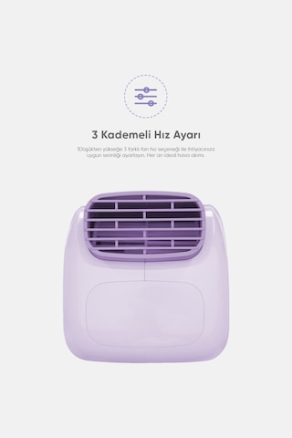 Fressi Jaf28 Taşınabilir Masaüstü Mor Usb Fan
