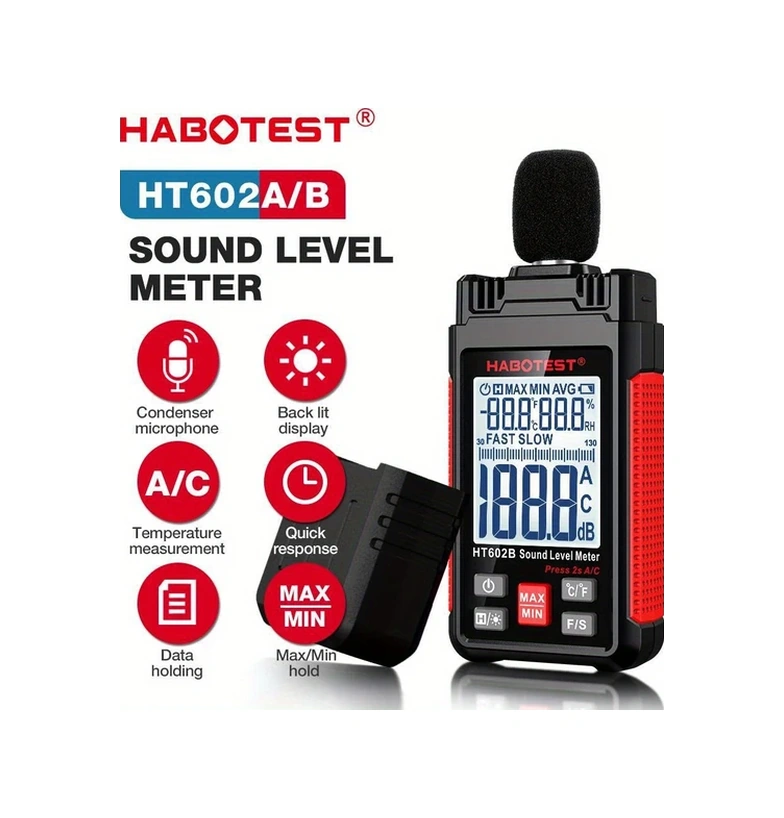 Willowhaven Habotest Ht602a Ses Seviye Ölçer 30-130db Gürültü Ölçüm Cihazı