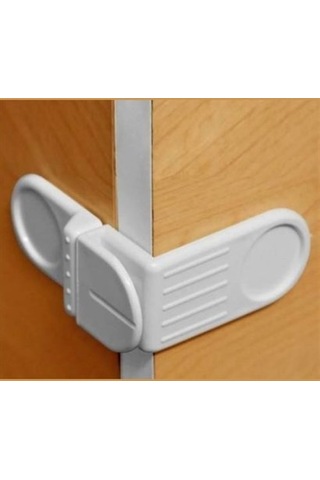 Bebek Çocuk Güvenlik Çekmece Ve Dolap İçin Kendiliğinde Yapışkanlı Vidasız Köşe Kapak Kilidi Çok Renkli