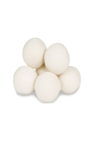 Fortunelane 6 Adet 6cm Doğal Yün Kurutma Topu Kimyasız Kumaş Yumuşatıcı Yeniden Kullanılabilir Kuruma Süresini Uzatır Ev-friendly