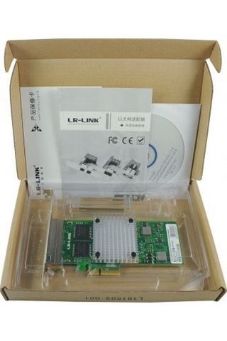 LR-LINK Intel I350-T4 1G Quad RJ-45 Bakır 4 Port Ethernet Kartı