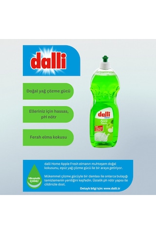 Dalli Elde Yıkama Sıvı Bulaşık Deterjanı Elmalı 1 L